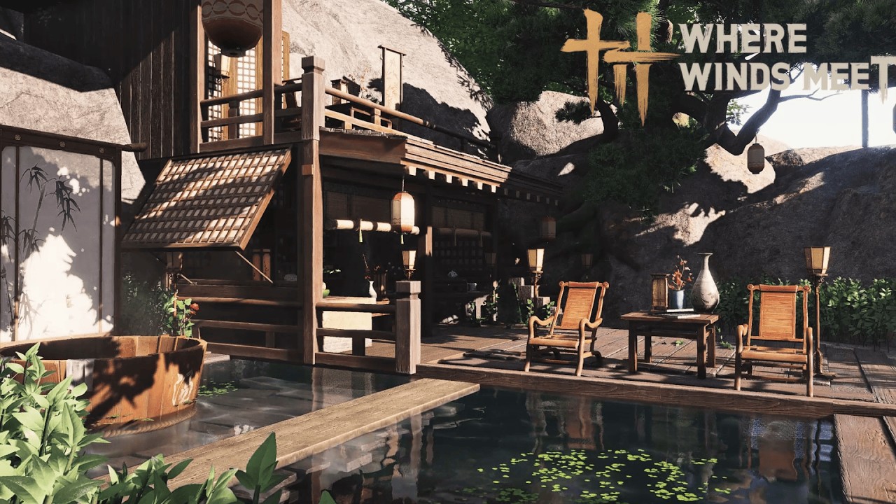 Where Winds Meet | Vacation House | ASMR Building Progress 🏠🏊