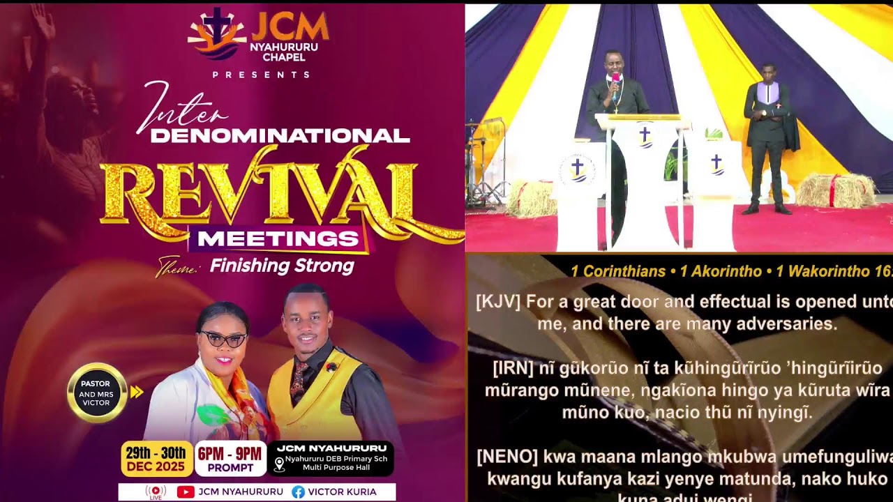 CROSSOVER INTERDENOMINATIONAL REVIVAL  METINGS|| DAY 2|| PST VICTOR KURIA