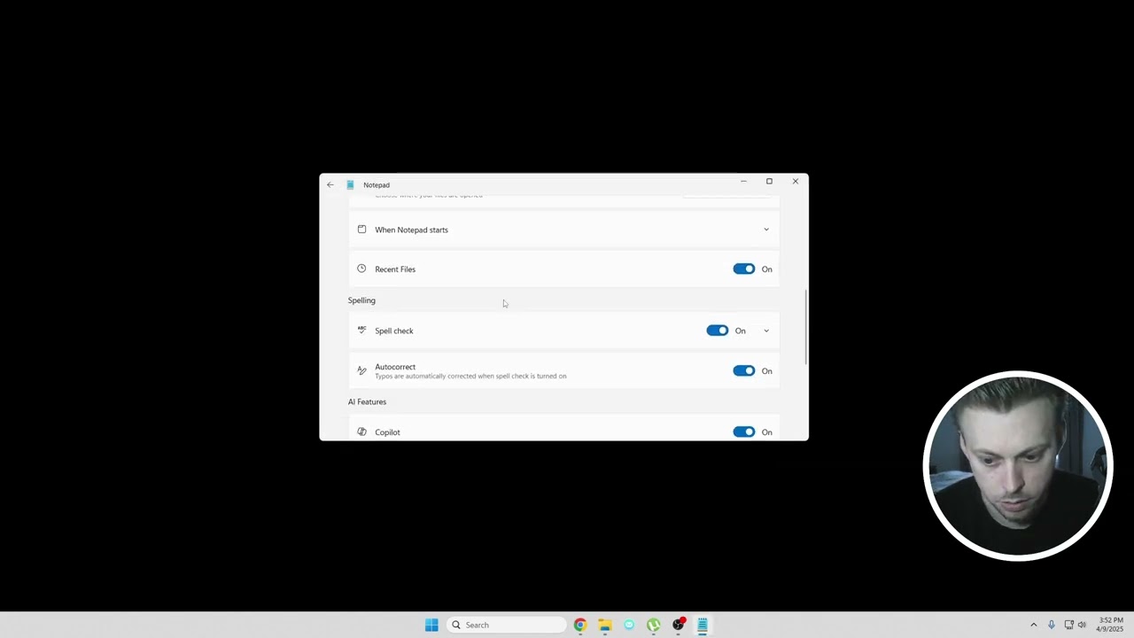 How to disable Notepad autocorrect in Windows 11