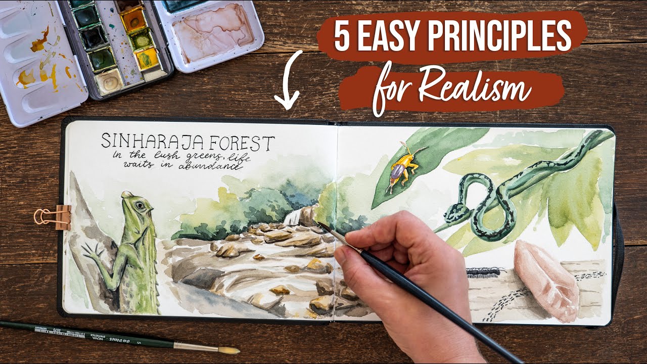Create Realistic Watercolors as a Beginner | Sketchbook Session