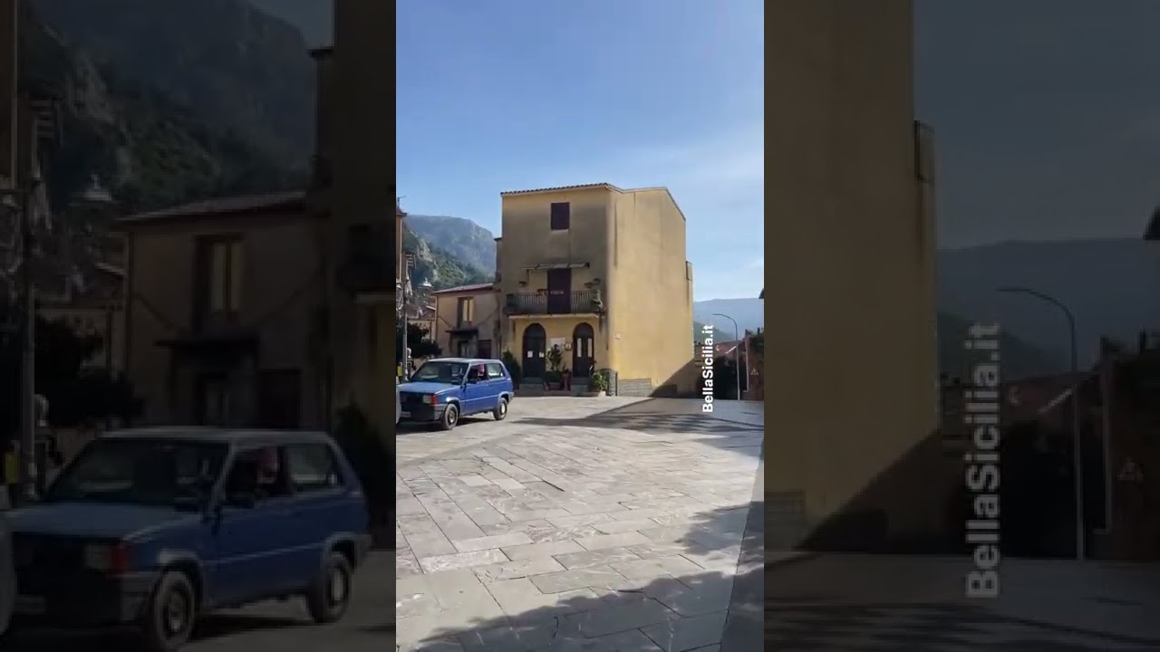 Il centro di Alcara li Fusi arrivando al castello, da lì il panorama mozzafiato