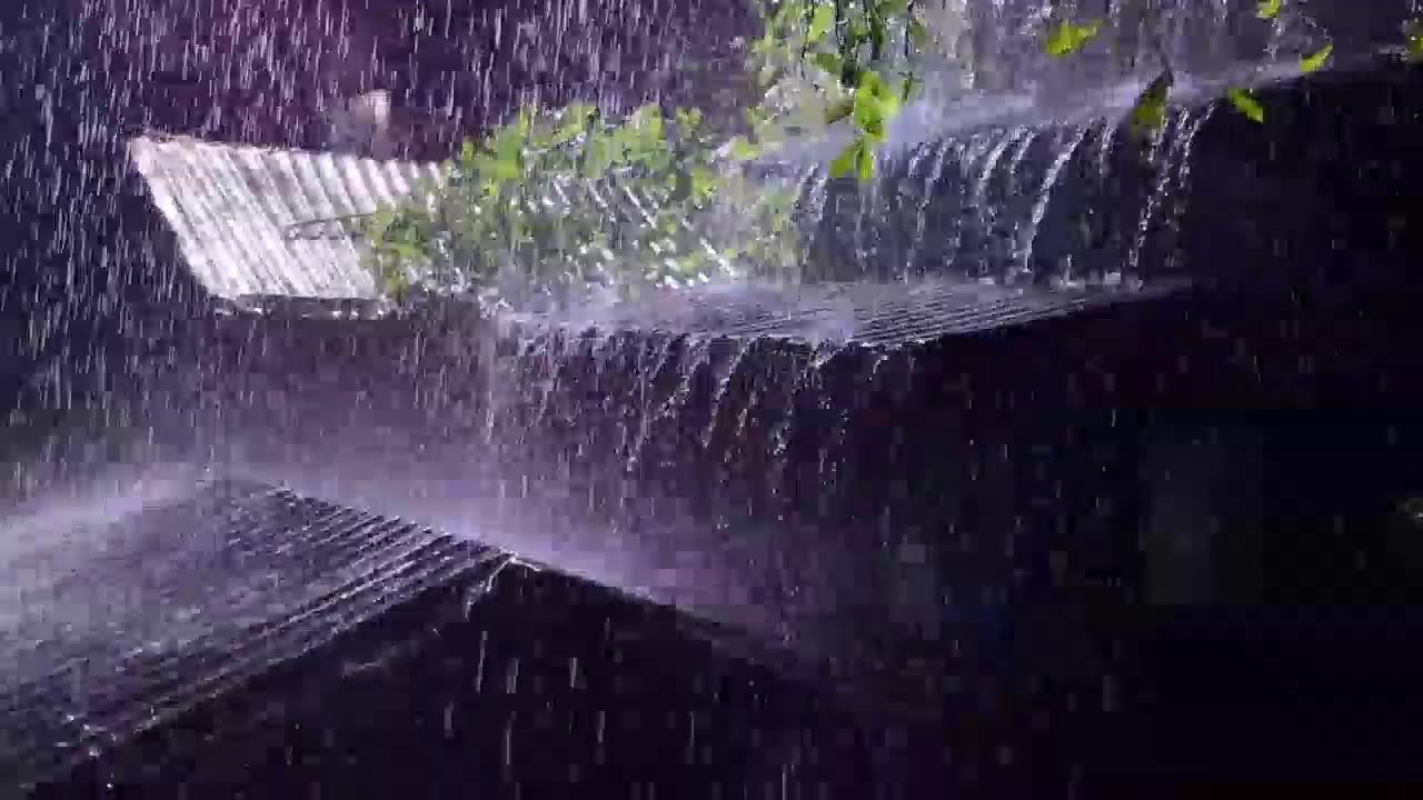 HEALING SLEEP[No Ads]😴Relaxing Rainfall & Thunder Sounds with Cozy Fireplace🔥 Unwind & Stress Relief