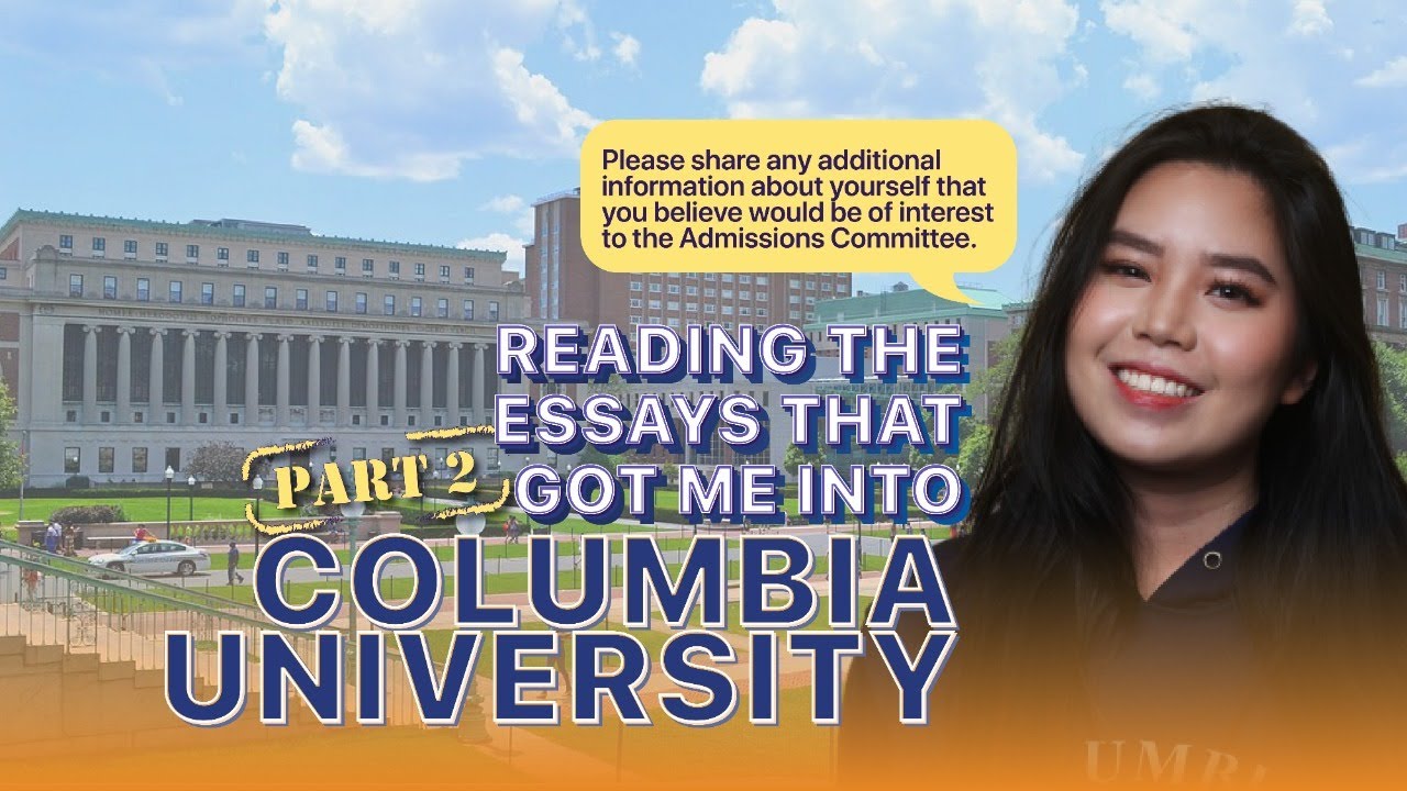 MY ESSAY TO COLUMBIA UNIVERSITY