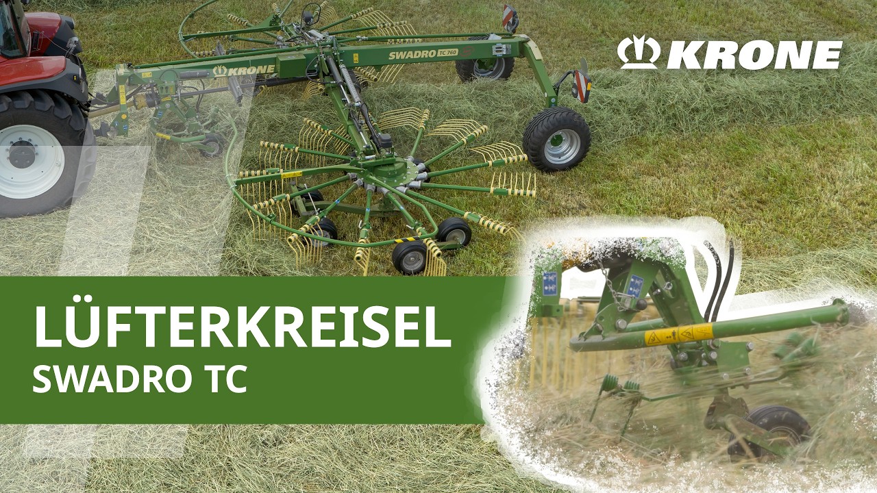 KRONE Swadro TC – Lüfterkreisel für gleichmäßige Abtrocknung des Futters