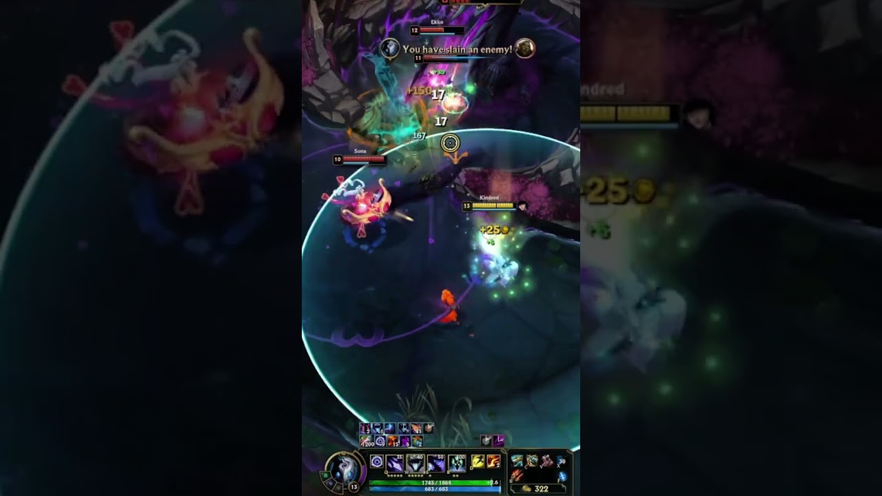 Kindred 1v4 Baron Steal! - League of Legends #shorts
