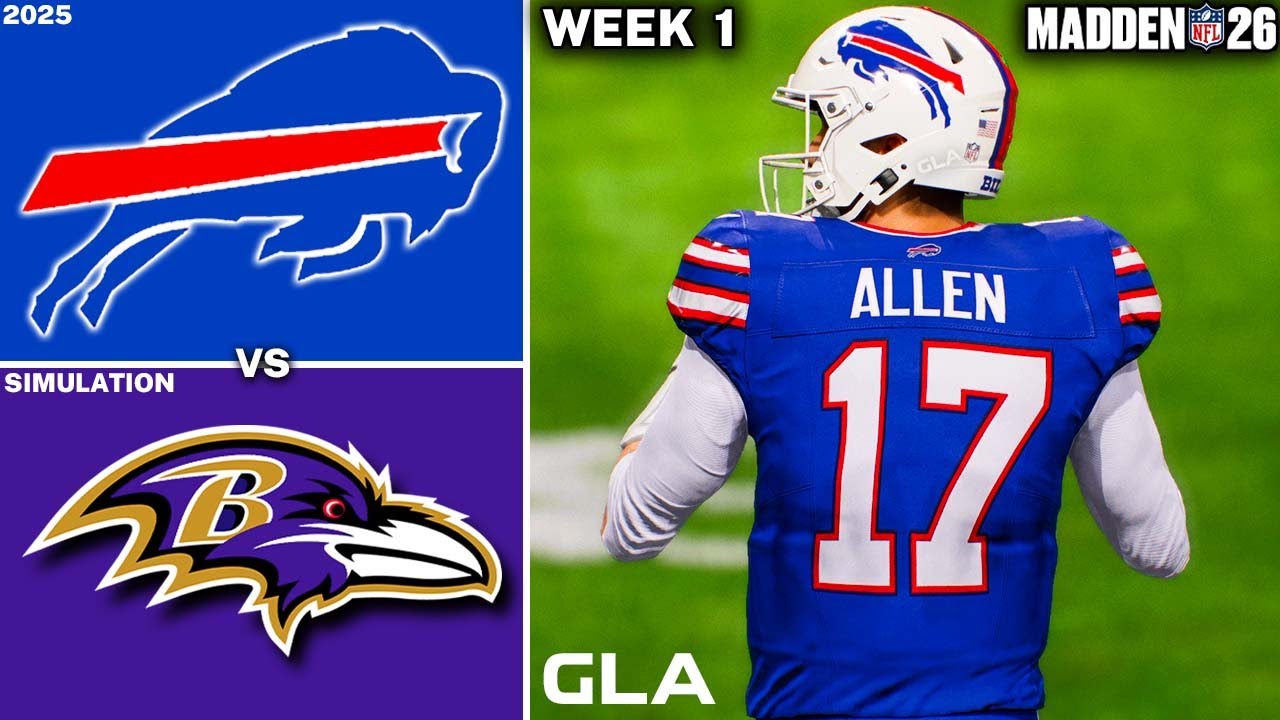 Bills vs. Ravens | Week 1 Simulation | Madden 26 PS5 Gameplay