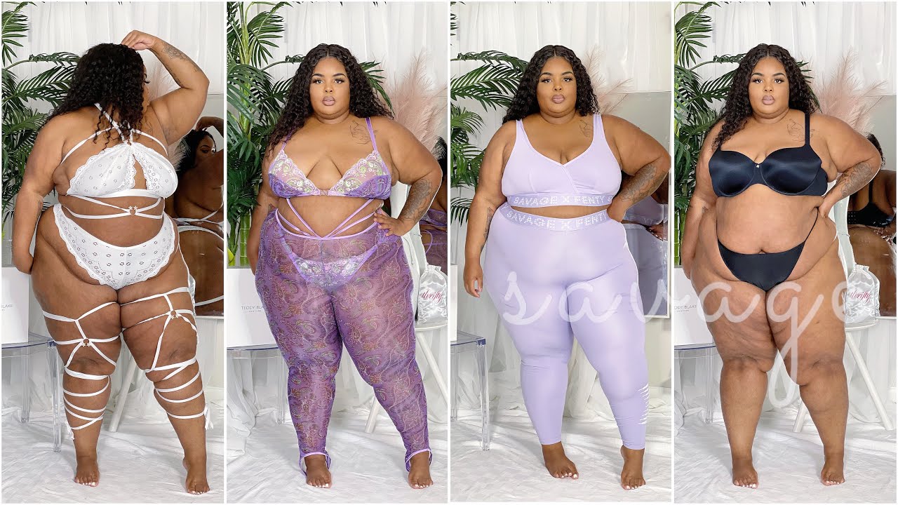 Worth The Wait! | SAVAGE X FENTY Lingerie & Loungewear Try-On Haul | 46D, 3X | Plus Size (Curve)