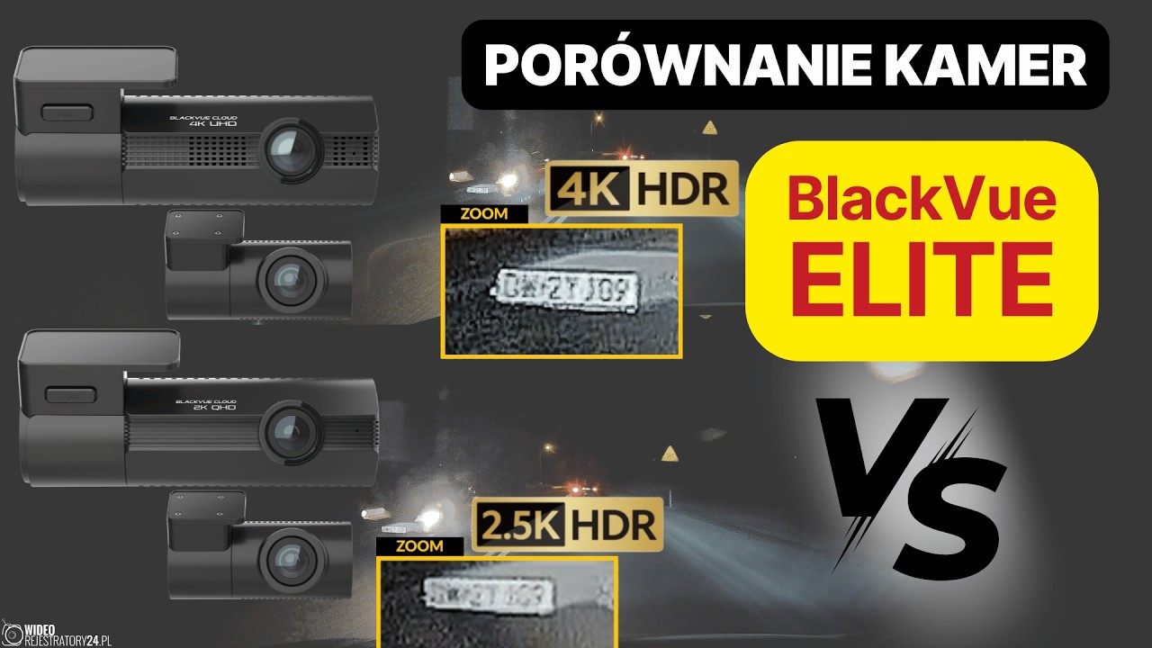 Wideorejestratory BlackVue ELITE - por&oacute;wnanie