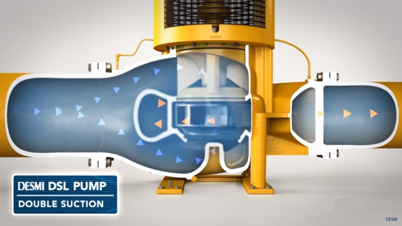 DESMI In-Line DSL Centrifugal Pump - Vertical, Double Suction