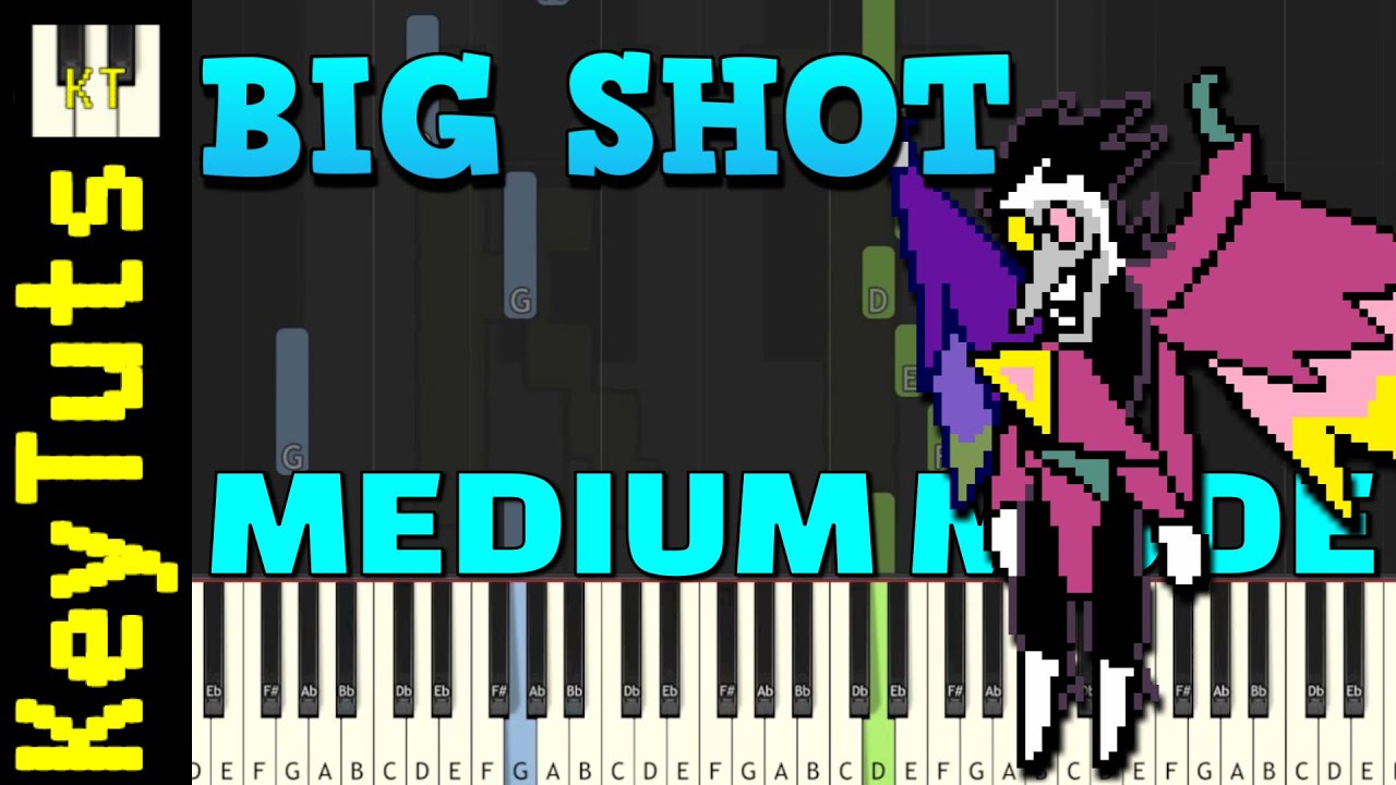 BIG SHOT [Deltarune: Chapter 2] by Toby Fox - Medium Mode [Piano Tutorial] (Synthesia)