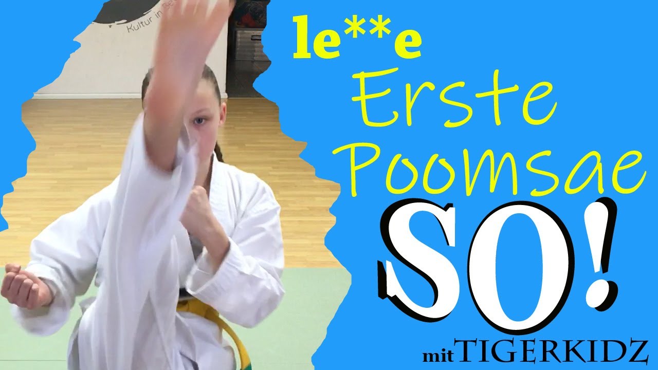 Erste Poomsae - Mit Kommandos! - Sehr einfach für Kinder! Leicht und intuitiv lernen! Taekwondo!