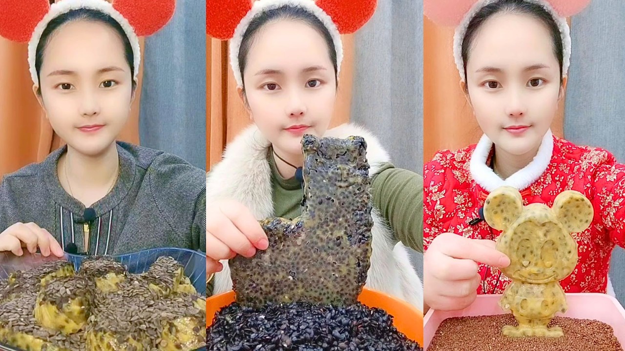 Chinese Passion Fruit Grain Mix ASMR Eating Show #104