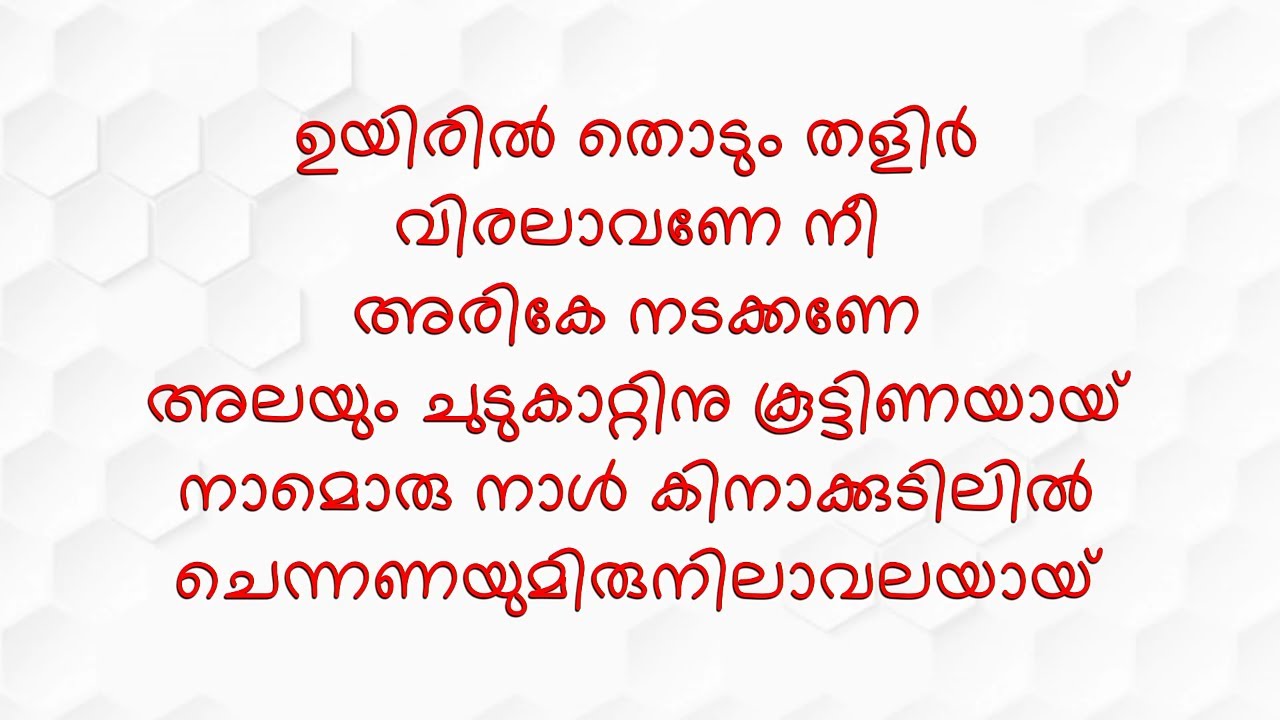 Uyiril Thodum Song Karaoke with lyrics | Kumbalangi Nights (Karaoke is available on the given link)