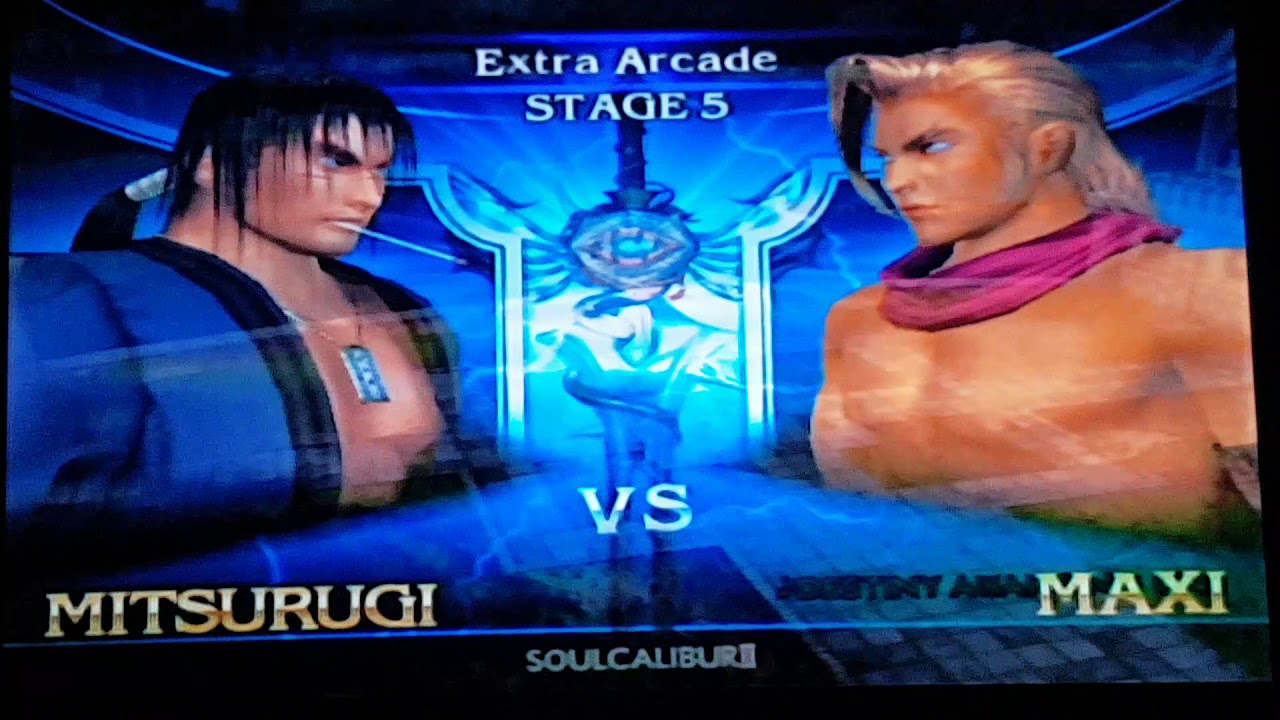 Soul Calibur 2 Extra Arcade Mode Mitsurugi Damascus Sword GC 1080