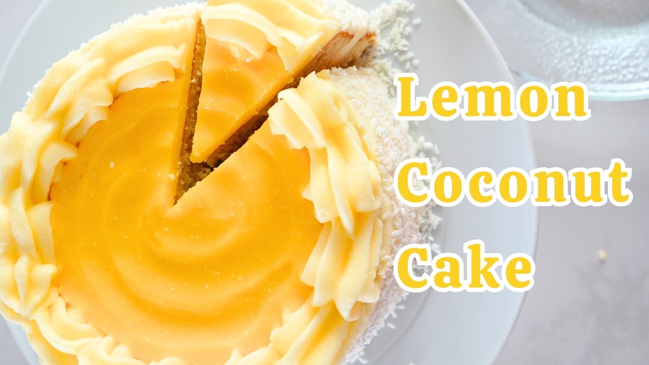 The BEST Lemon Coconut Cake | Zesty, Moist & Easy to Make!