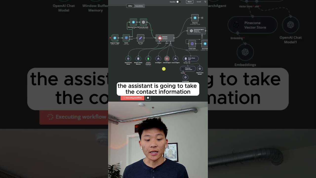 Assistente personale AI Agent in n8n #n8n #coding #agentgpt #intelligenzaartificiale