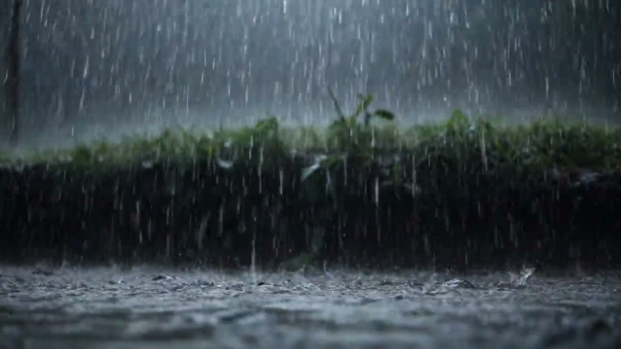 Heavy Rain Sounds 💤 Designed for Calm Nights and Sleep 🌙