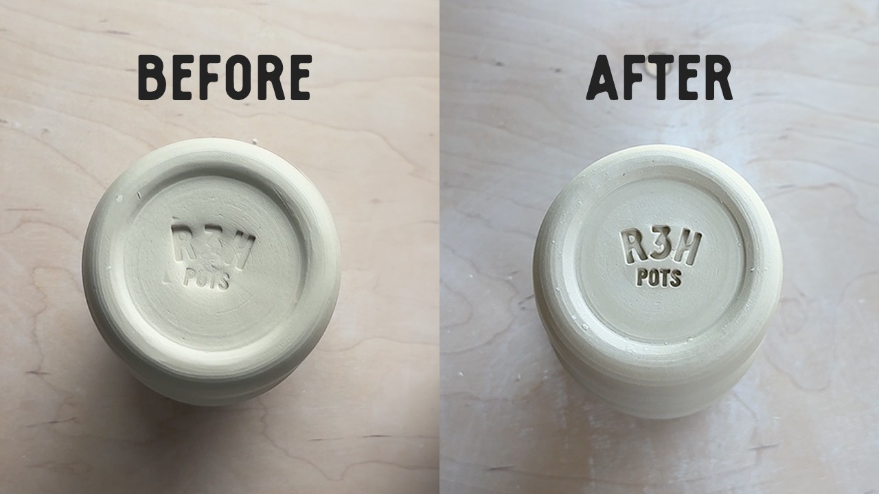 How to Stamp the Bottom of Pottery Pieces