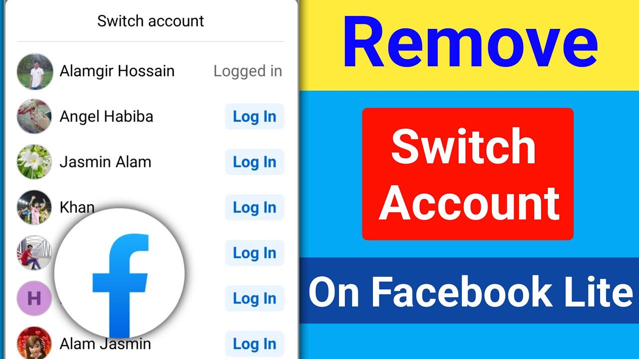 How to Remove Switch Account On Facebook Lite | How to Remove Facebook Lite Logged Account