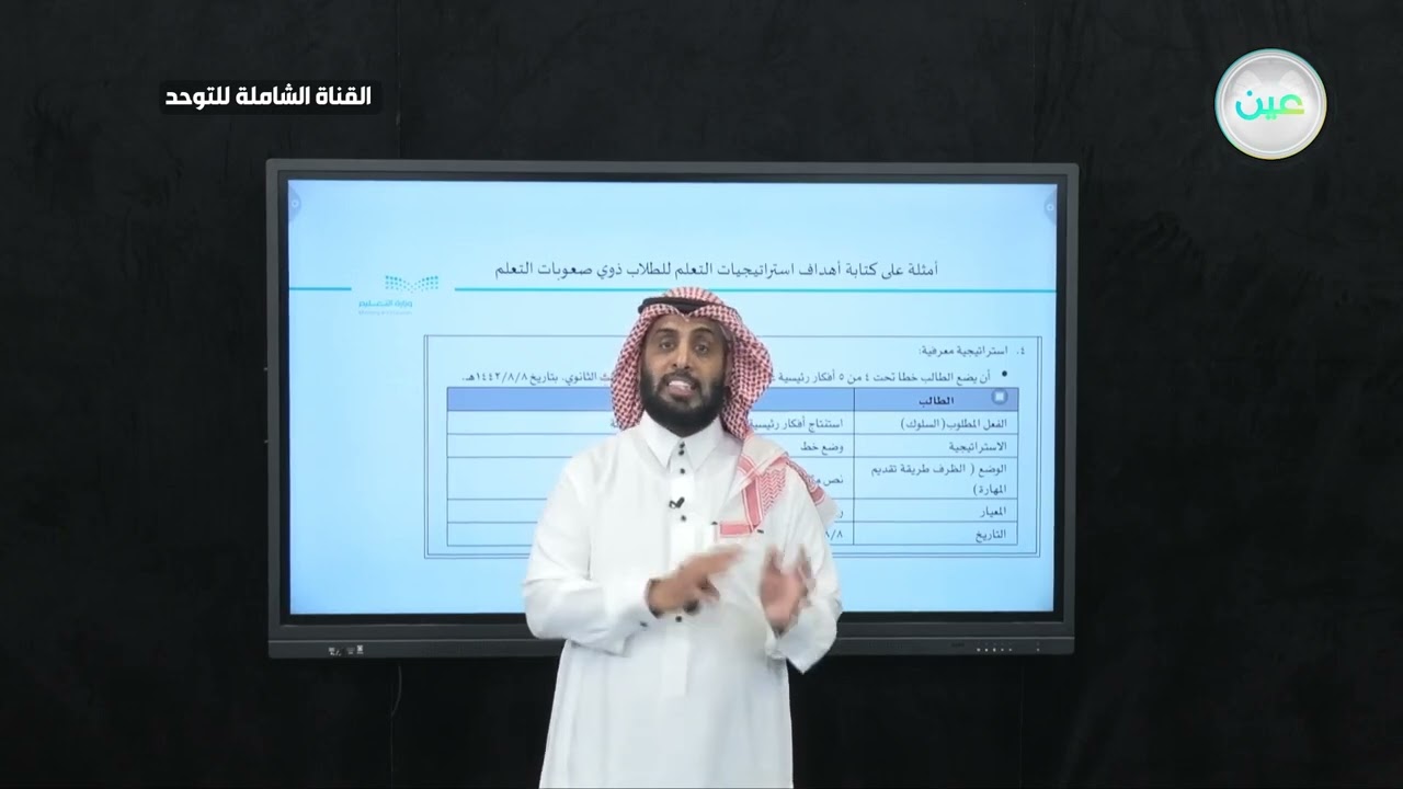 أمثلة على كتابة أهداف استراتيجيات التعلم لذوي صعوبات التعلم في المرحلتين المتوسطة و الثانوية