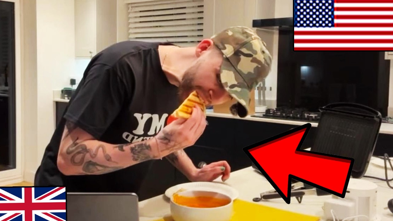 Brits First Ever American Grilled Cheese!