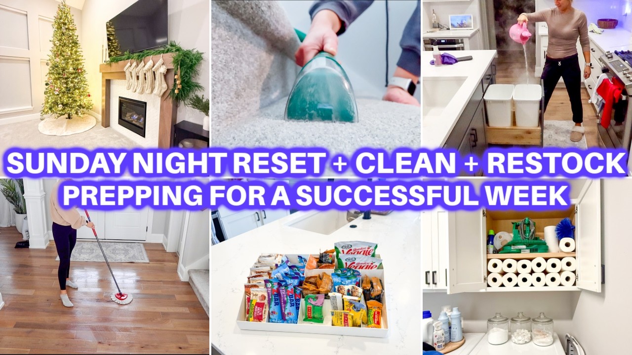 Cozy Sunday Night Reset + Restock | Weekly Deep Cleaning & Prep for Monday | Jamie's Journey
