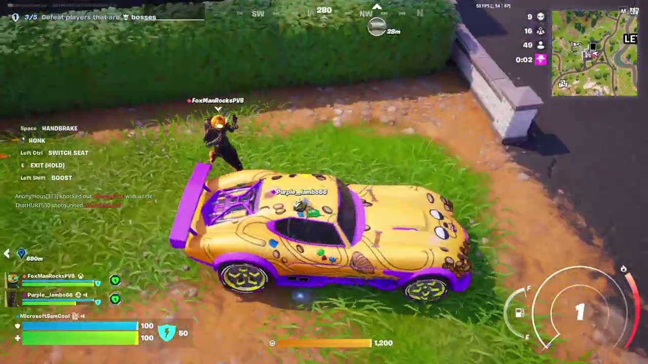 Fortnite Love and Legends Event as Lemongrab with Purple Lambo and MLPStevePVB