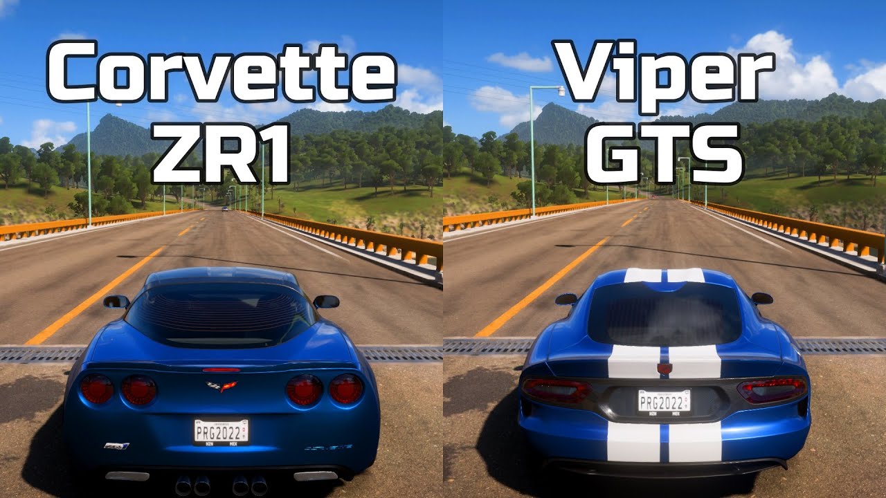 Forza Horizon 5: Chevrolet Corvette ZR1 vs Dodge SRT Viper GTS - Drag Race