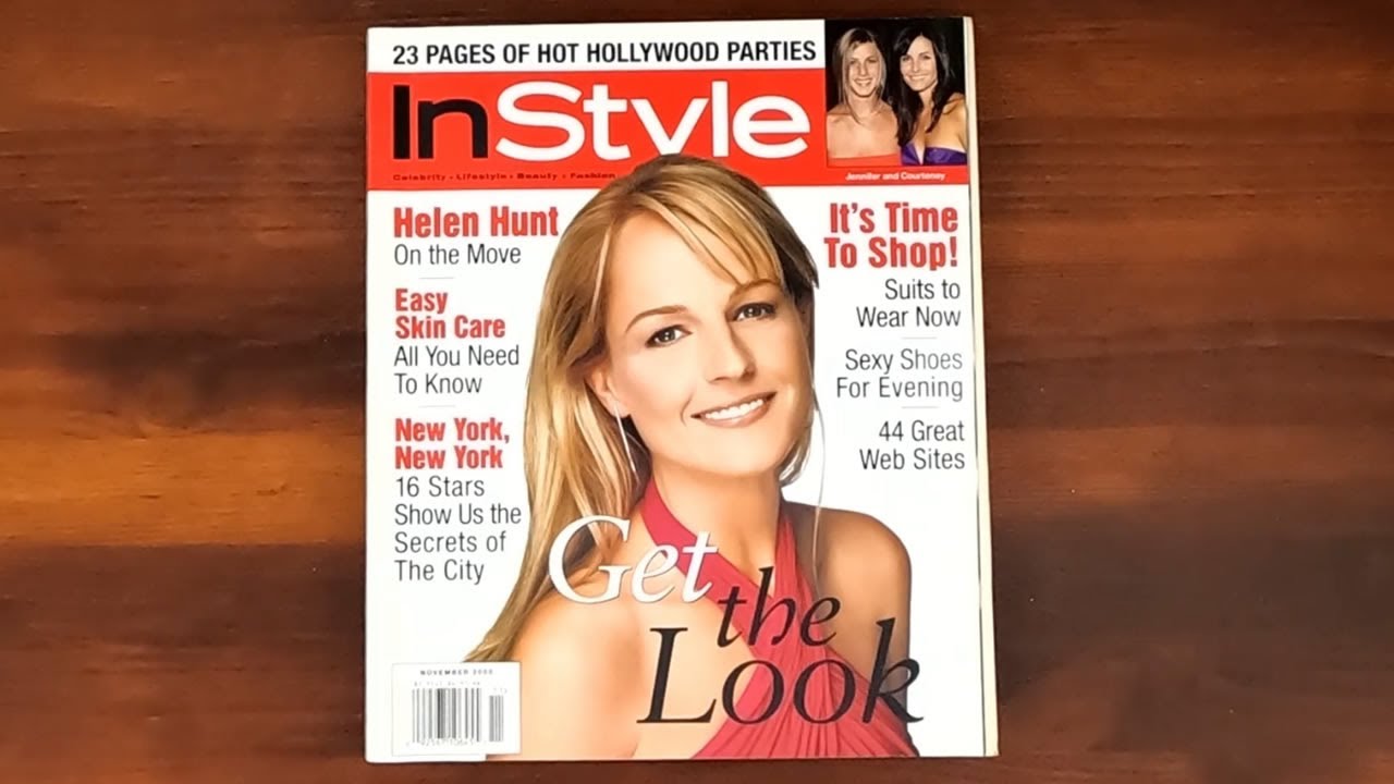 2000 November ASMR Magazine Flip Through: InStyle w Helen Hunt, Valentino Tribute