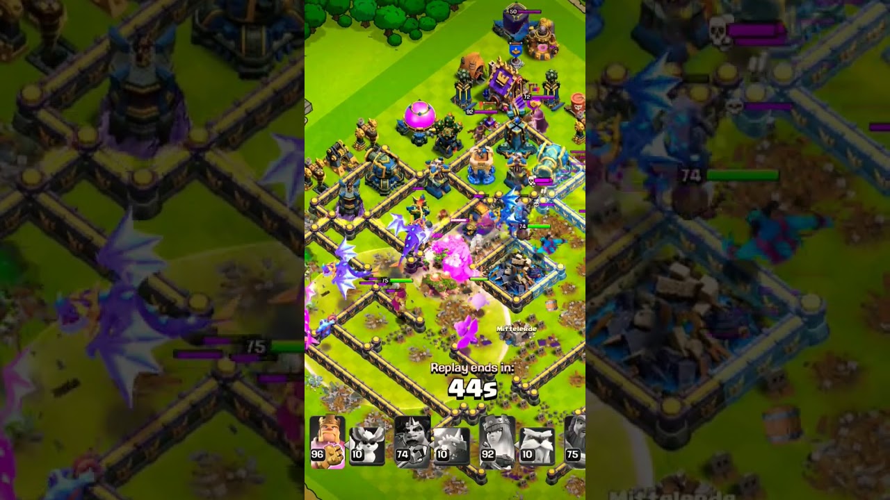 MAXTH18 DESTROYED BY ELECTRO & TOTEM ||| #coc #clashofclans #ultimateattack #supercell