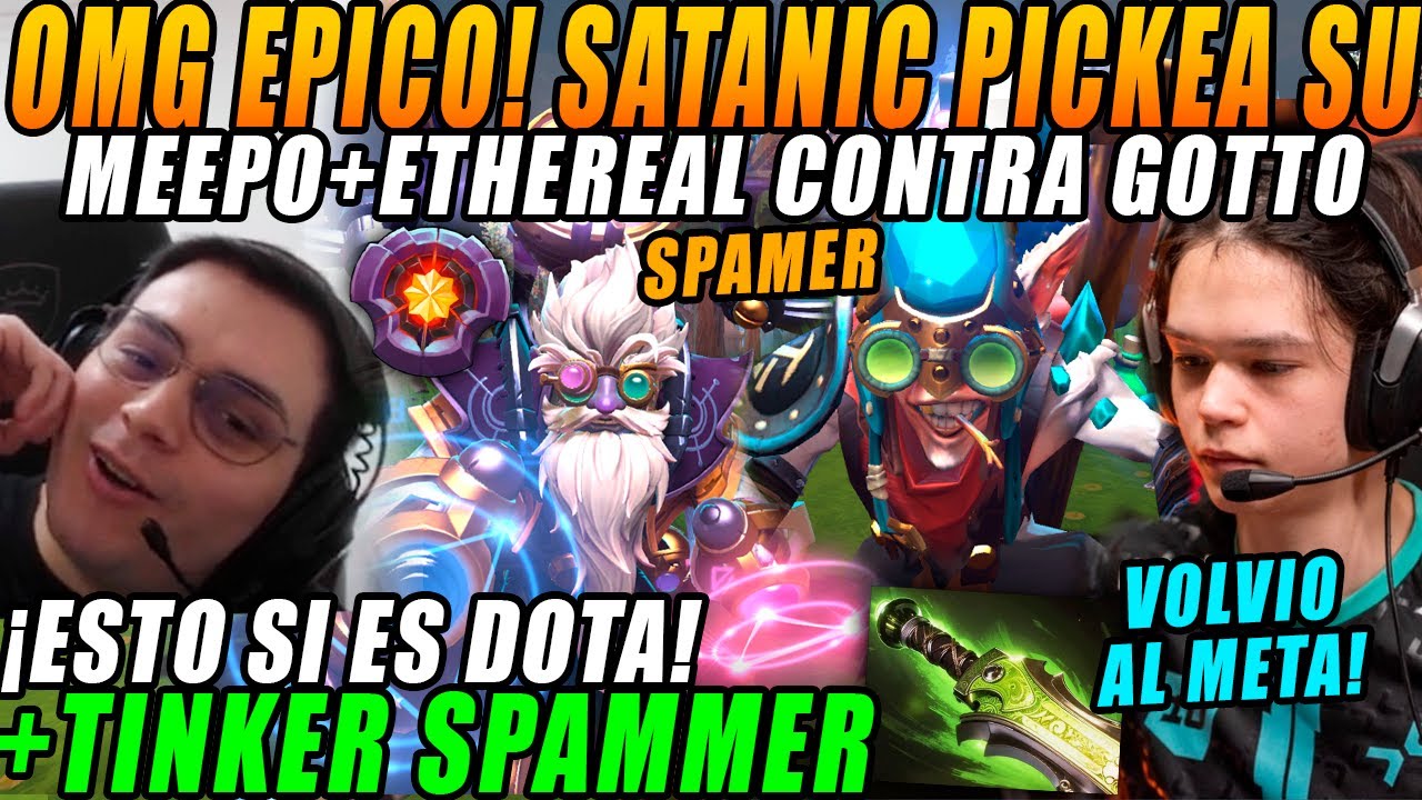 😲Matthew se enfrentó al MEEPO CARRY de Satanic y Tinker SPAMER en EPICA PARTIDAZA