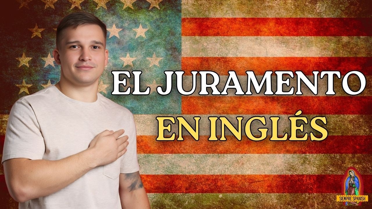 El Juramento a la Bandera en Inglés (Pronunciación Lenta) | Pledge of Allegiance