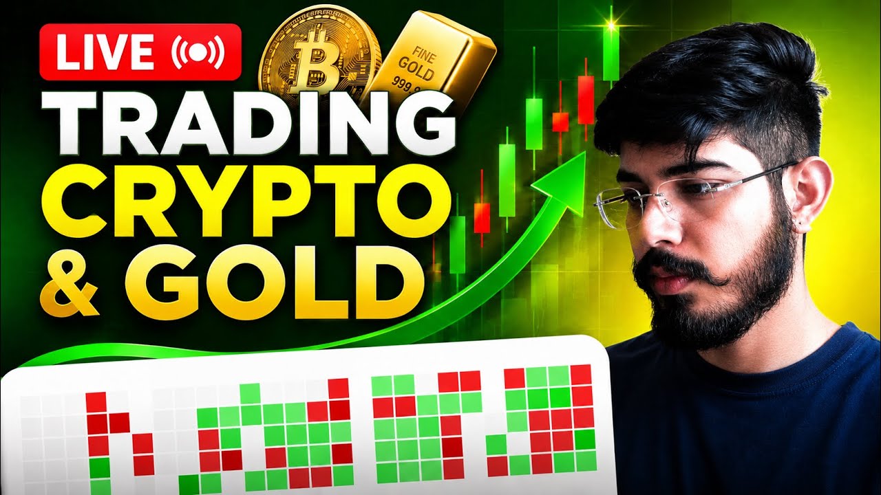 Crypto & Gold LIVE Trading Hindi {VERTICAL} | Bitcoin, Gold & Forex Live Analysis | 1 July