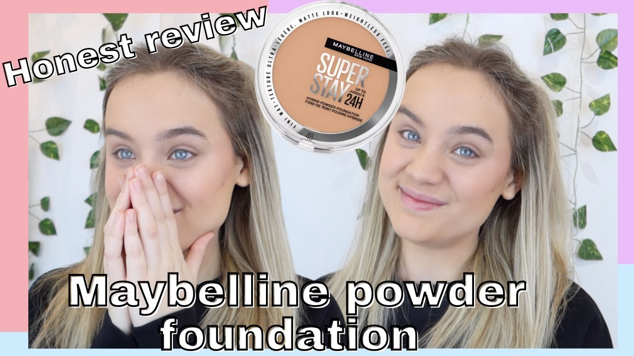 TESTING THE NEW MAYBELLINE SUPERSTAY 24 HOUR HYBRID POWDER FOUNDATION HONEST REVIEW WORTH THE HYPE?