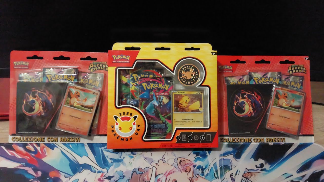 Apro 3 DISPLAY di BLISTER tra ASCESA EROICA e POKEMON DAY 2026 30°ANNIVERSARIO!