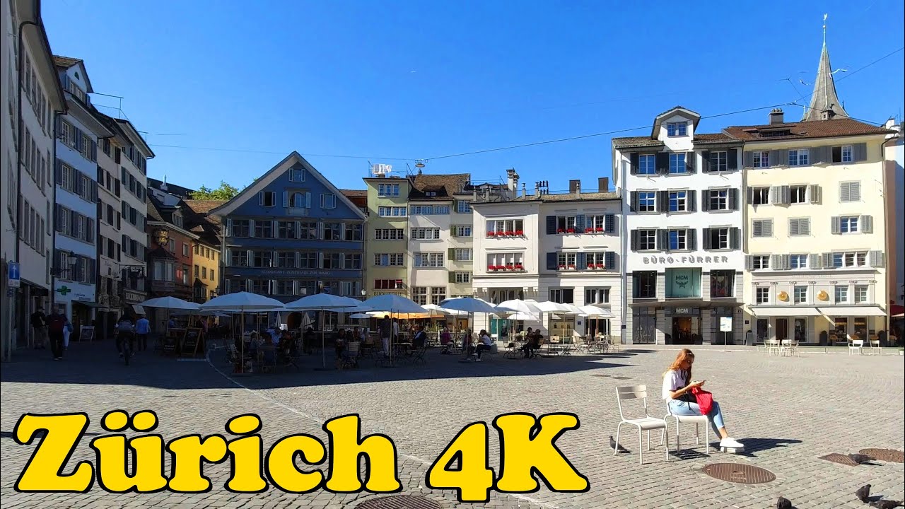 Zürich Switzerland 🇨🇭 Walking tour [4K]