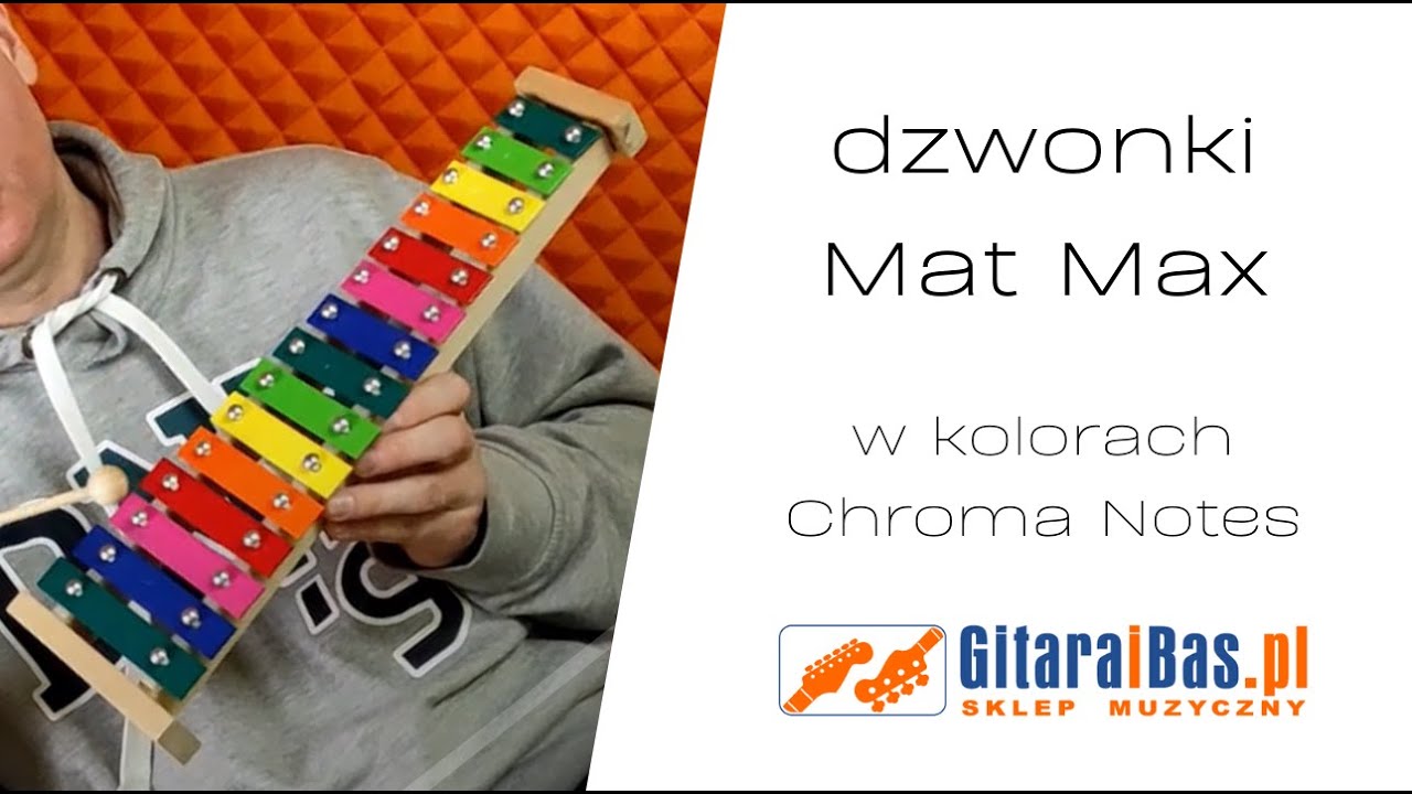 Kolorowe dzwonki / cymbałki diatoniczne Mat Max system Chroma Notes