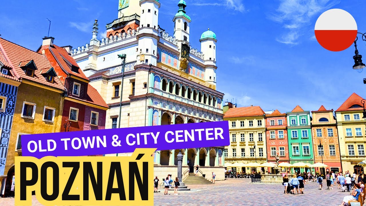 🇵🇱 POLAND - POZNAN - City Center & Old Town - 2h Walking Tour 4K