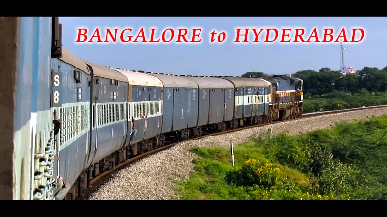BANGALORE to HYDERABAD : Train Journey in Karnataka Samparkranti (Indian Railways)