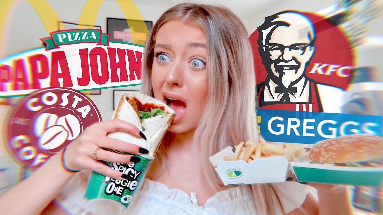 I ONLY ate VEGAN FAST FOOD for 24 HOURS!
