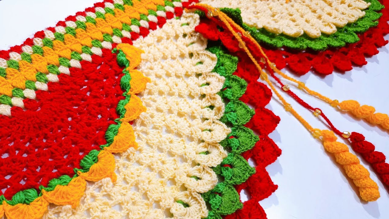 ताज महल भी शर्मा जाए इस तोरण को देख के |Crochet Toran |Jhallar | Gate parda | Toran patti | Thalpose