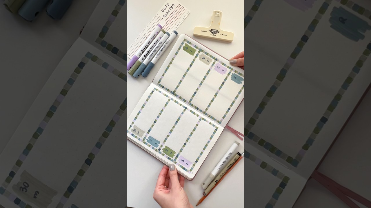 July bullet journal weekly layout, a theme for rainy days 🌧️ #bulletjournal #planwithme #bujo