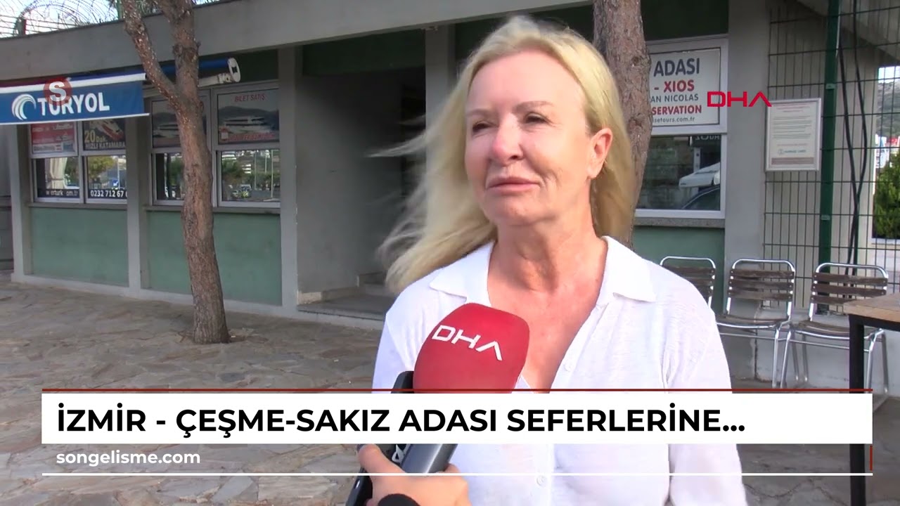 İZMİR - Çeşme-Sakız Adası seferlerine ara verildi; liman boş kaldı