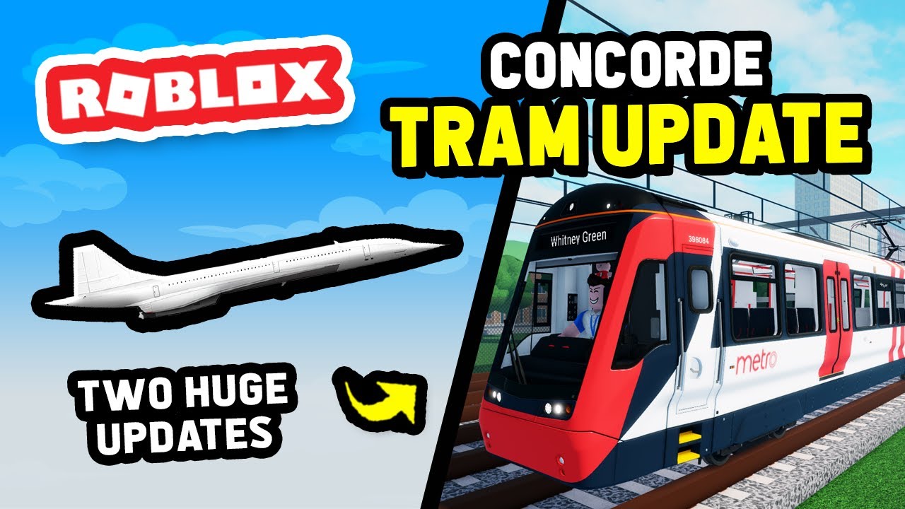 CONCORDE UPDATE X TRAM UPDATE in Cabin Crew Simulator vs Stepford Country Railway (Roblox)