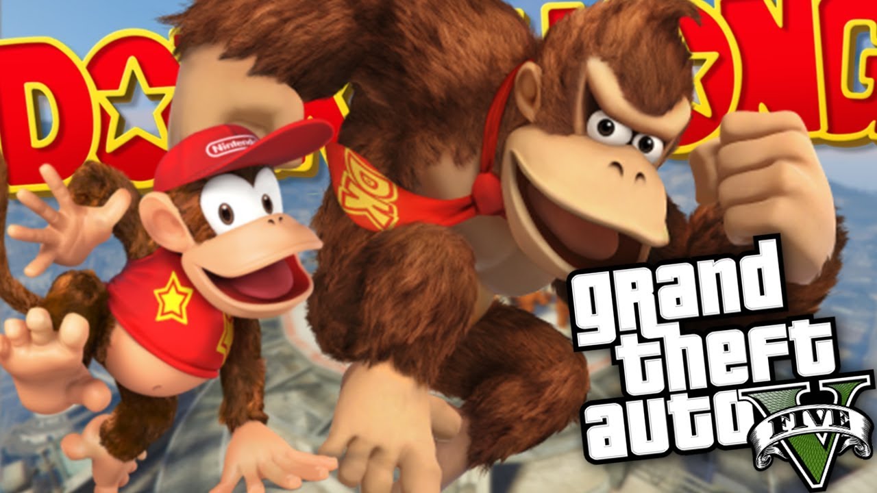 Моды GTA 5 — ULTIMATE DONKEY KONG MOD (геймплей модов GTA 5 для ПК)