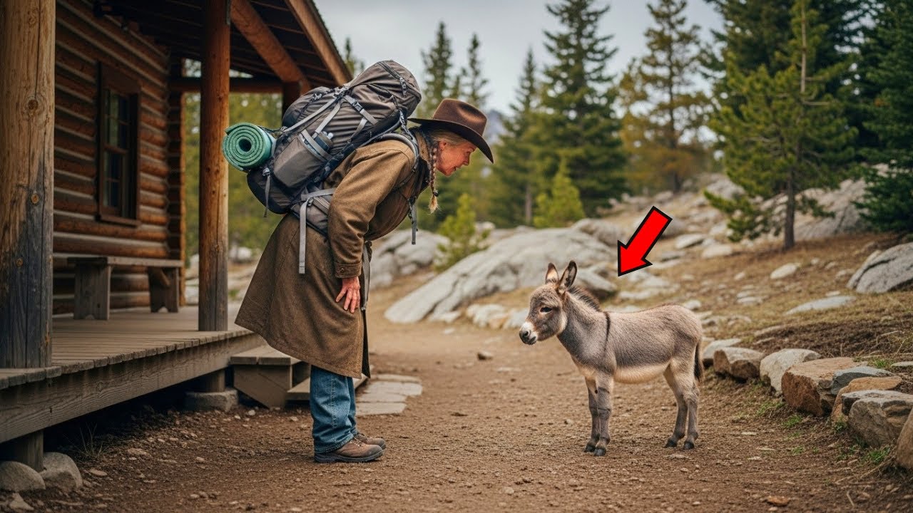 Tiny Donkey Wandered to Mountain Woman's Cabin — What It Did Next Shocked Her