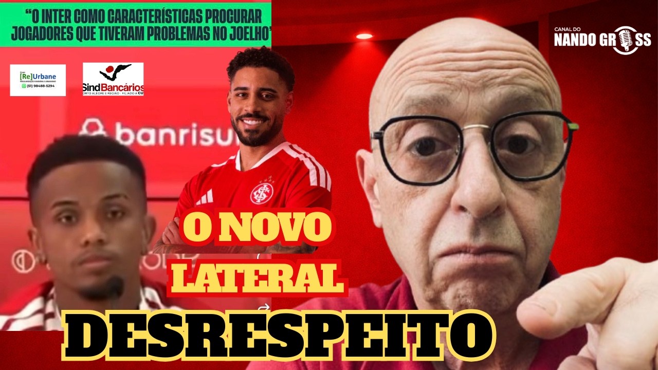 #INTER: ANUNCIADO NOVO LATERAL ESQUERDO/DESRESPEITO COM KAYKY NA COLETIVA/JOGO COM CHUVA EM ERECHIM