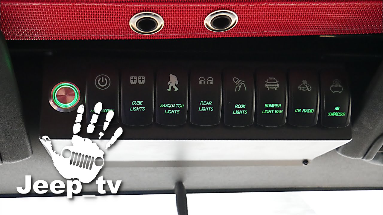 Jeep Wrangler Overhead Voswitch POD Switch System (S-POD)