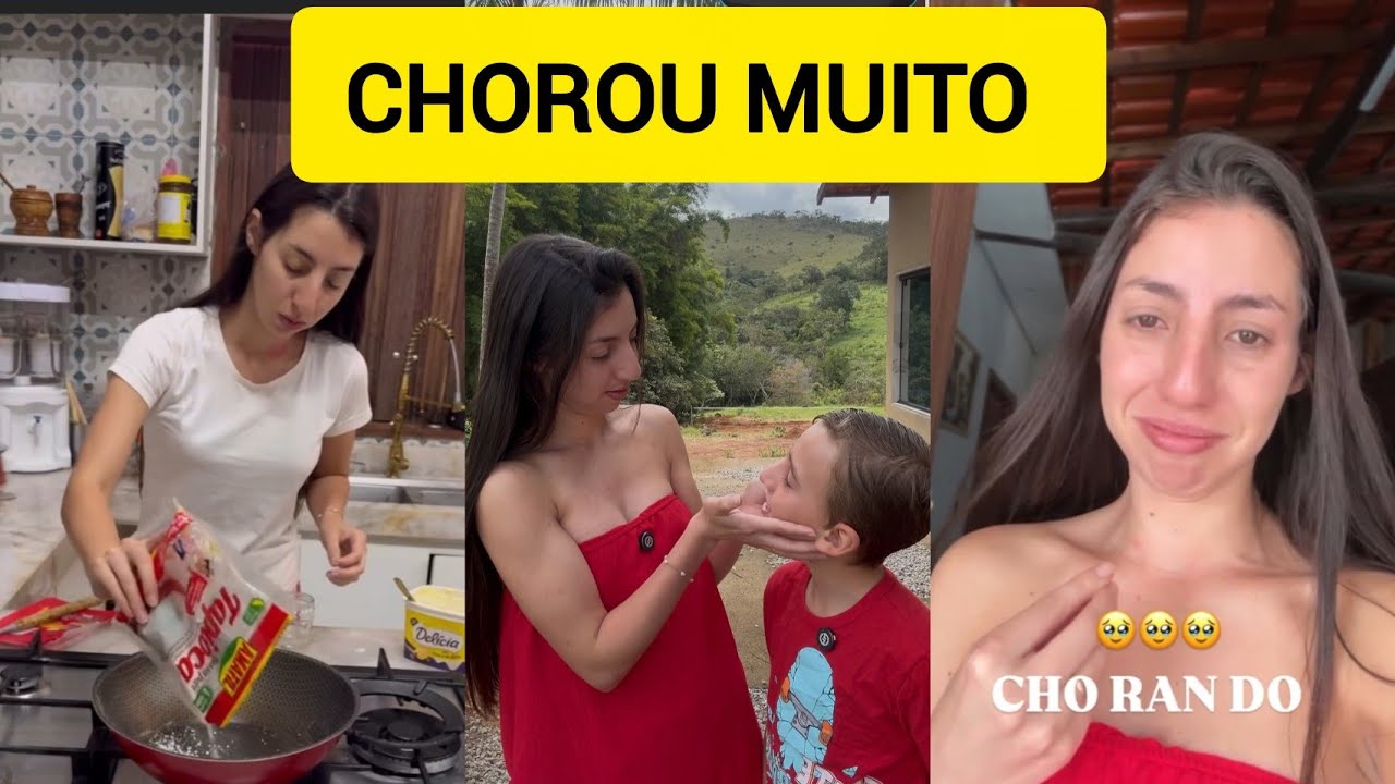 SARA KELLEN CHORA MUITO AO GRAVAR VÍDEO COM JOAZINHO 