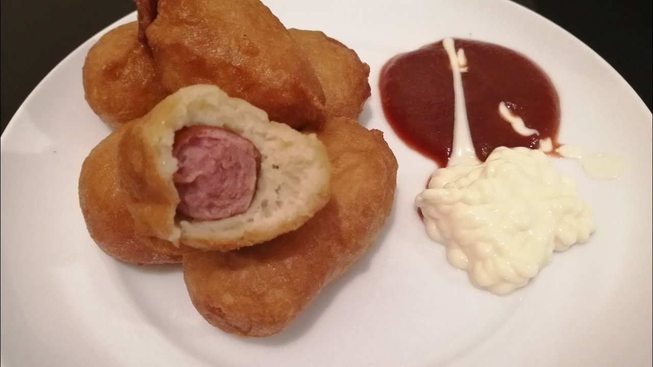 Beignets au saucisse trop bon.